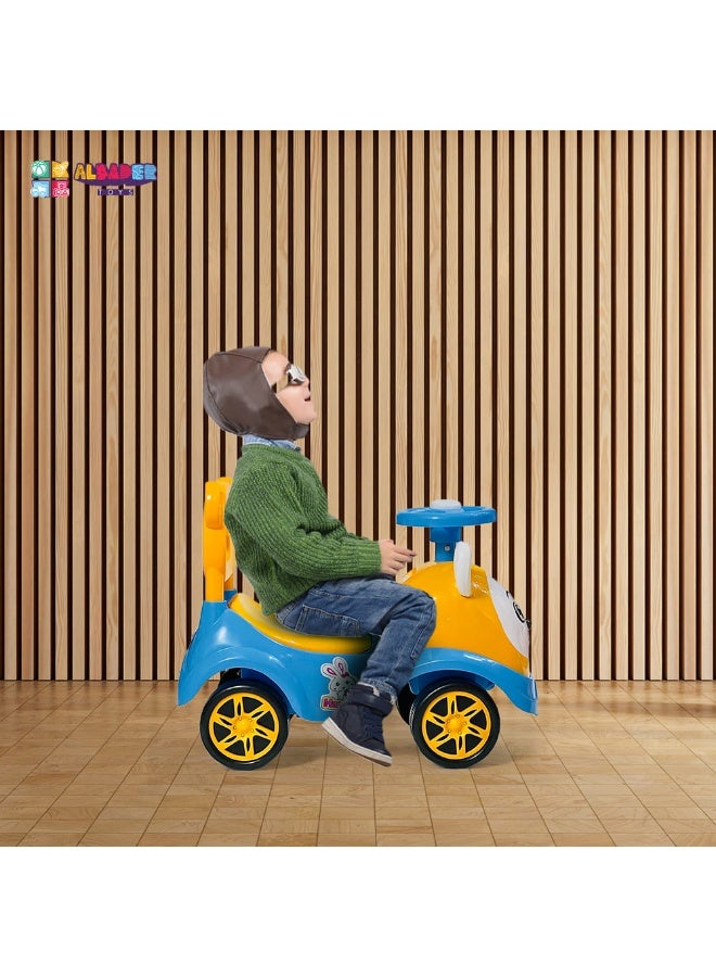 AL BADER Ride on Car for Kids, Ride on Kids Car with Music & Lights, Kids Ride On Push Car, Push Car for Toddlers With Under Seat Storage, Kids Toy Car Suitable for Children, Blue - Image 5